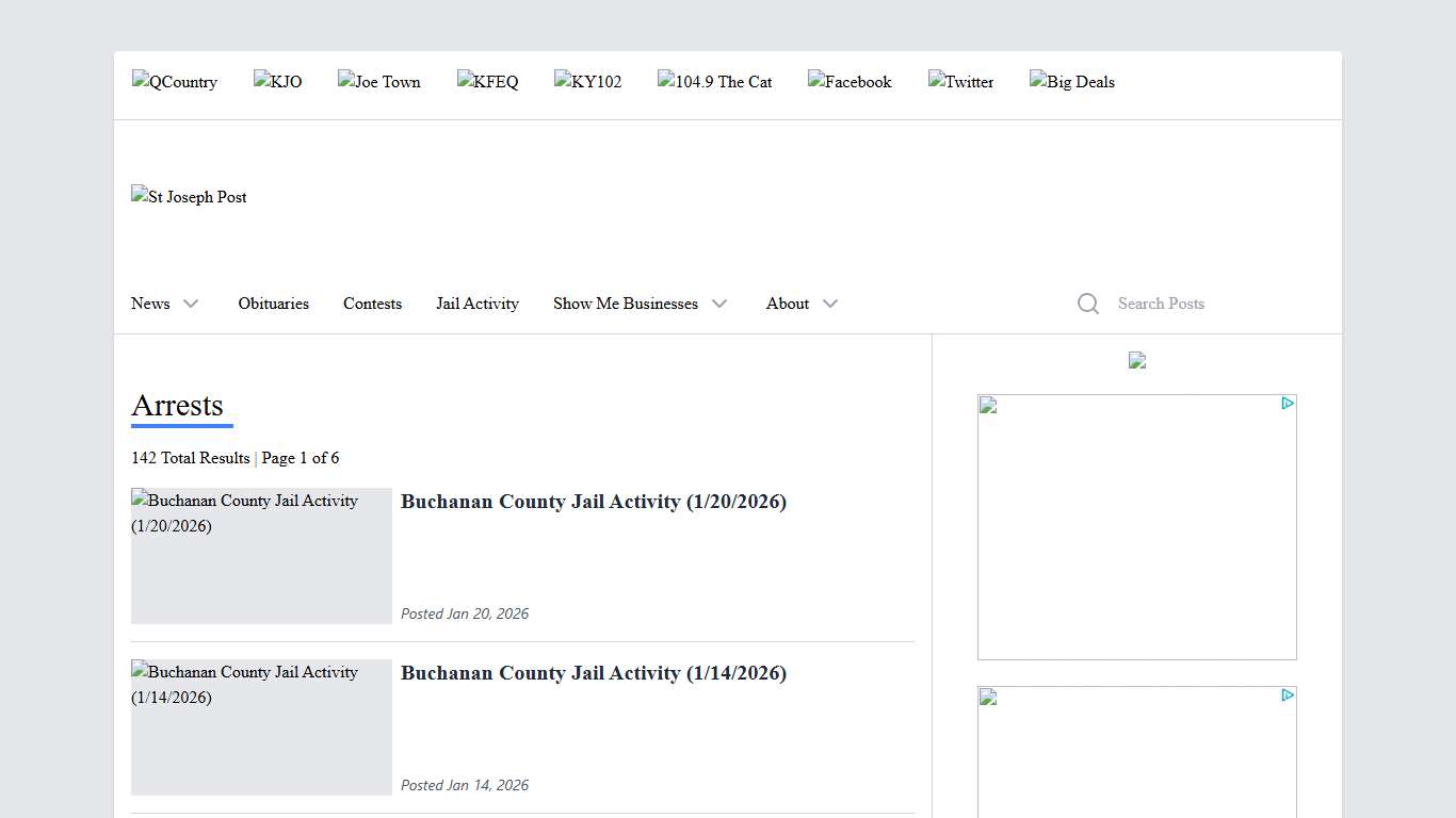 arrests | St Joseph Post